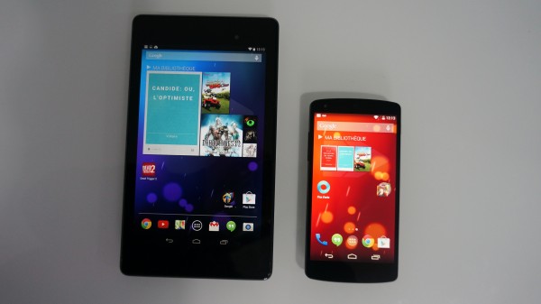 Asus Nexus 7 (2013) et LG Nexus 5