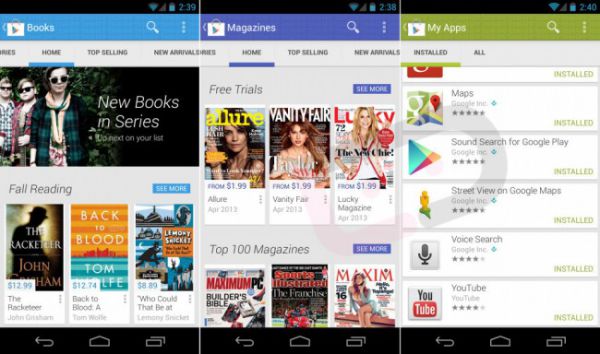 Google Play Store 4.0 : la nouvelle version en fuite, vidéo et photos