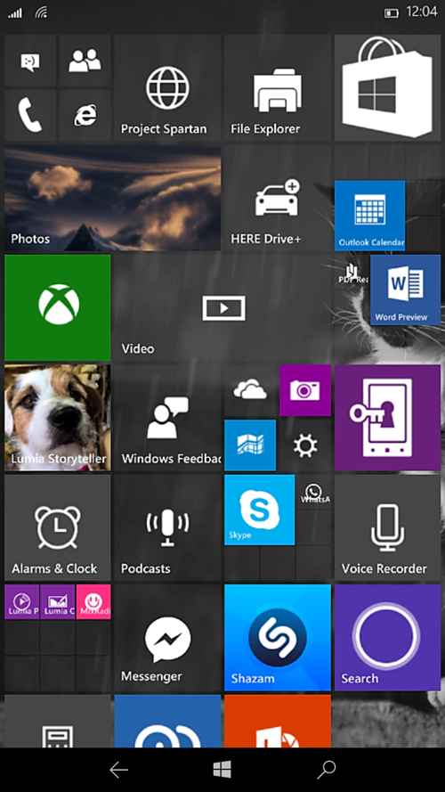 Windows 10 : moins d'espace perdu sur l'écran d'accueil