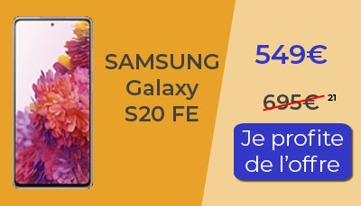 Le Samsung Galaxy S20 FE est en promotion chez Cdiscount