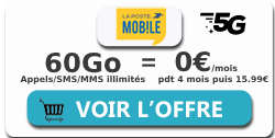 promo forfait 5G La Poste Mobile 5 euros