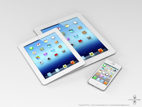 iPad Mini de 7,85 pouces concept mockup