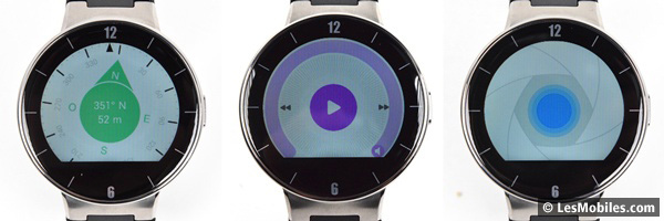 Alcatel OneTouch Watch : boussole, commandes audio et appareil photo