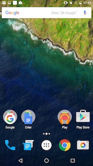 Huawei Nexus 6P interface