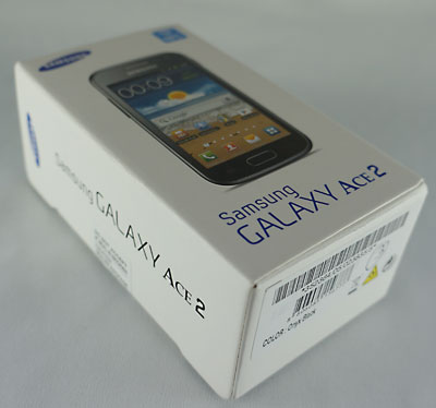 Test Samsung Galaxy Ace 2 : boite du smartphone