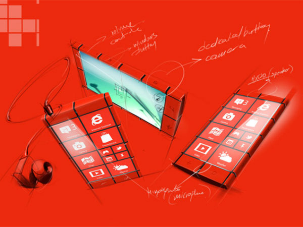 Concept smartphone Windows Phone design vignette