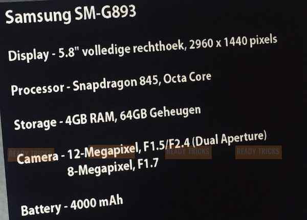 Une batterie de 4000 mAh dans le Samsung Galaxy S9 Active ?