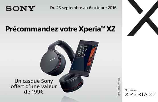 Le Sony Xperia XZ désormais en pré-commande, avec un cadeau offert