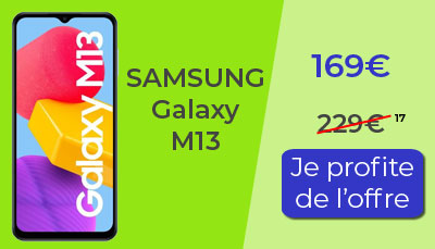 Le Samsung Galaxy M13 est en promotion chez Cdiscount