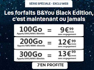 Forfait mobile Black Friday b and you