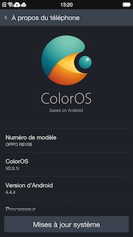 Oppo R5 ColorOS