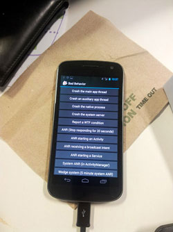 Alex Ioannou samsung Galaxy Nexus firmware rom développeur erreur londres angleterre