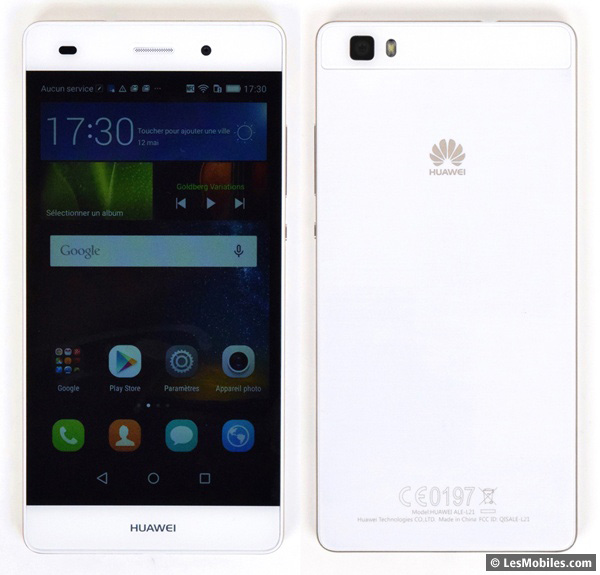 Huawei P8 Lite : avant / arrière