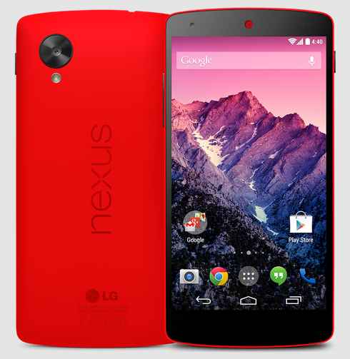Le Nexus 5 rouge vif est arrivé sur le Play Store