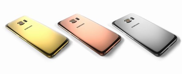 Samsung Galaxy S6 platine or jaune rose