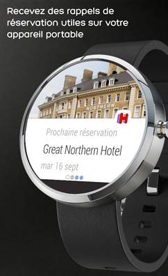 Hotels.com dévoile son application Android Wear