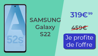 Le Samsung Galaxy A52s est au meilleur prix chez Rakuten
