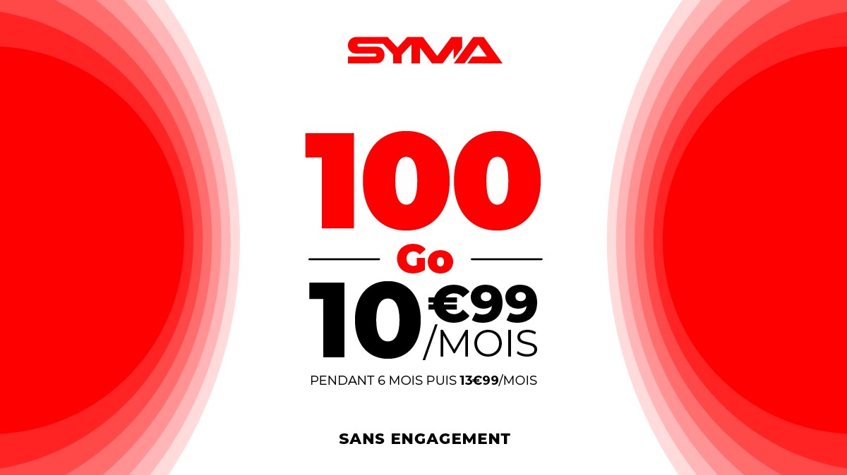 Top affaire : votre forfait mobile 100Go en promotion à 10.99€ par mois !