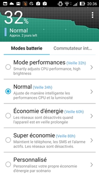 Asus ZenFone Max : Economiseur d'énergie