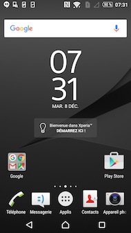 Sony Xperia Z5 Premium interface