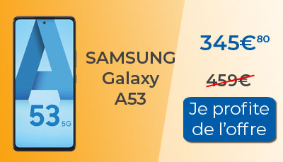 Le Samsung Galaxy A53 est en soldes