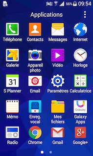 Samsung Galaxy Trend 2 Lite interface