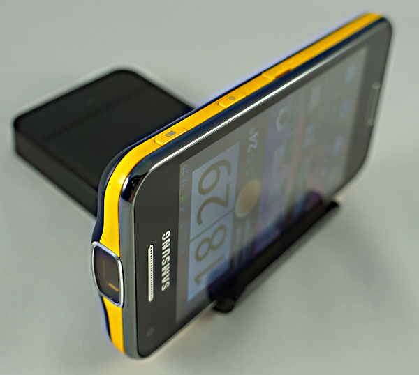 test Samsung Galaxy Beam : socle 