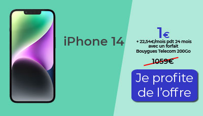 promo iPhone 14 Bouygues Telecom