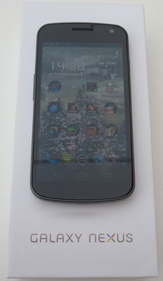 Test samsung Galaxy Nexus Android 4.O Ice Cream Sandwich TI OMAP 4 1,2 GHz 5 megapixels Google 1080p SFR