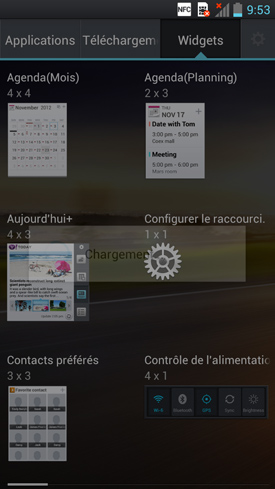Test LG Optimus 4X HD : capture d?écran du système d'exploitation OS