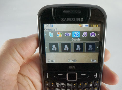 Samsung Ch@t 335 : interface