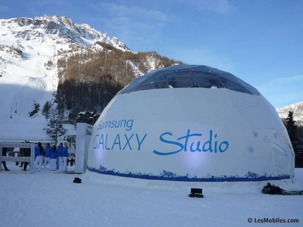 Samsung ouvre un Galaxy Studio à Val d'Isère 