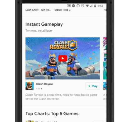 Tester les jeux dans Google Play avant de les installer