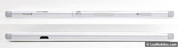 Sony Xperia C4 : gauche / droite