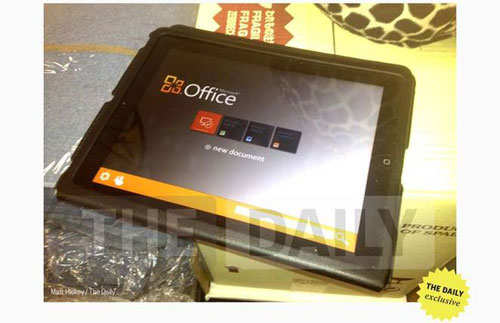 Microsoft Office imminent sur iPad, pas de version Android en vue