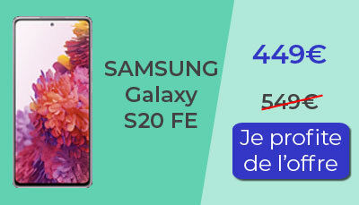 Samsung S20 FE promotion Boulanger