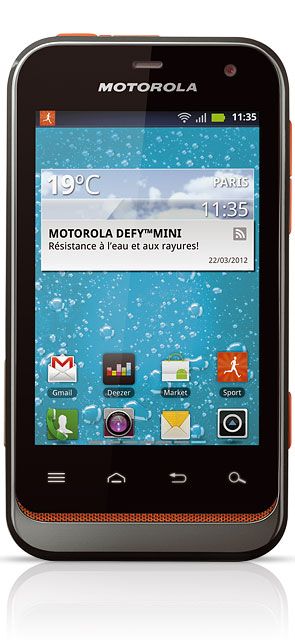 Motorola annonce le lancement du Defy Mini
