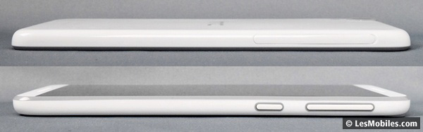 HTC Desire 820 : gauche / droite