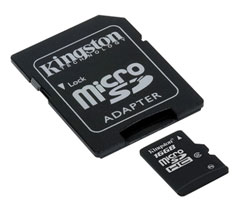 Kingston lance une carte microSDHC de 16 Go