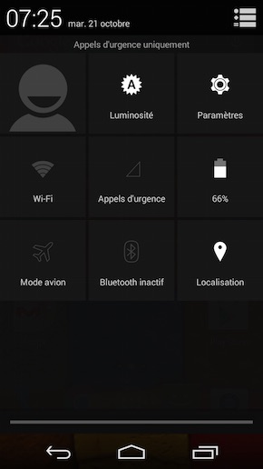 Motorola Moto X interface