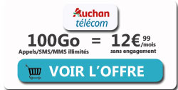 promo Auchan Telecom 100Go