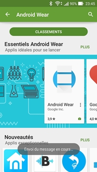 Section Android Wear du Play Store