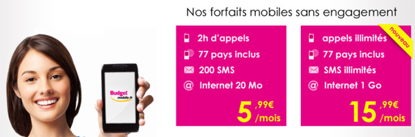 Budget Mobile lance un forfait illimité à 15,99 euros