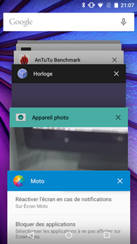 Motorola Moto G (3e Gen.) : multitâches
