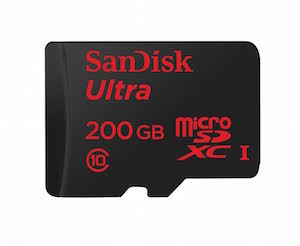 Sandisk présente une carte mémoire microSDXC de 200 Go (MWC 2015)