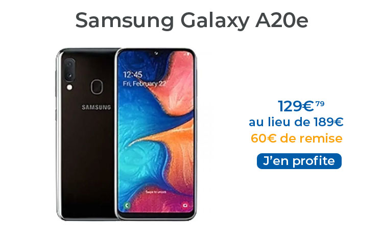 Où trouver le Samsung Galaxy A20e au meilleur prix ?