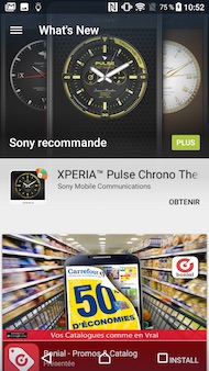 Sony Xperia X Compact interface