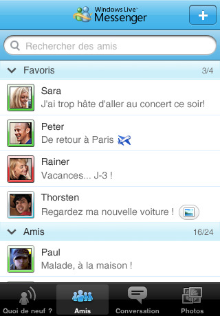 Windows Live Messenger iPhone fait un carton