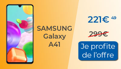 Promo : Samsung Galaxy A41 à 221.49?
