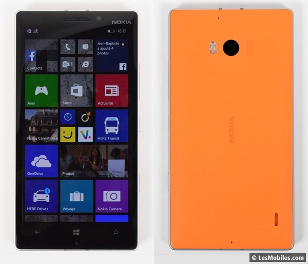 Nokia Lumia 930 face avant et dos